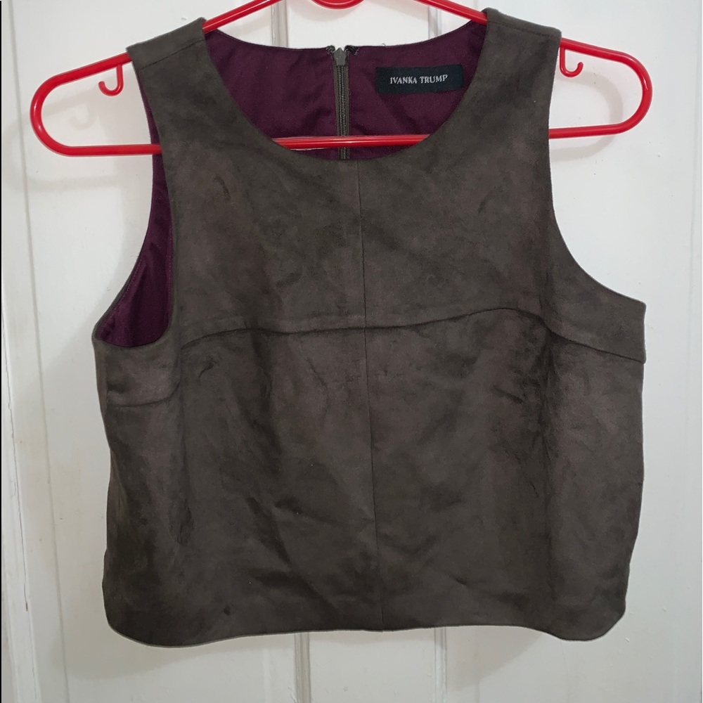 Ivanka Trump Suede Top